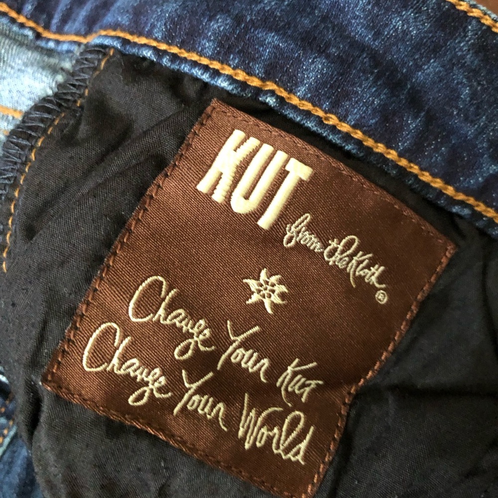 Kut from the Kloth Dark Blue Straight Jeans - Picture 4 of 8